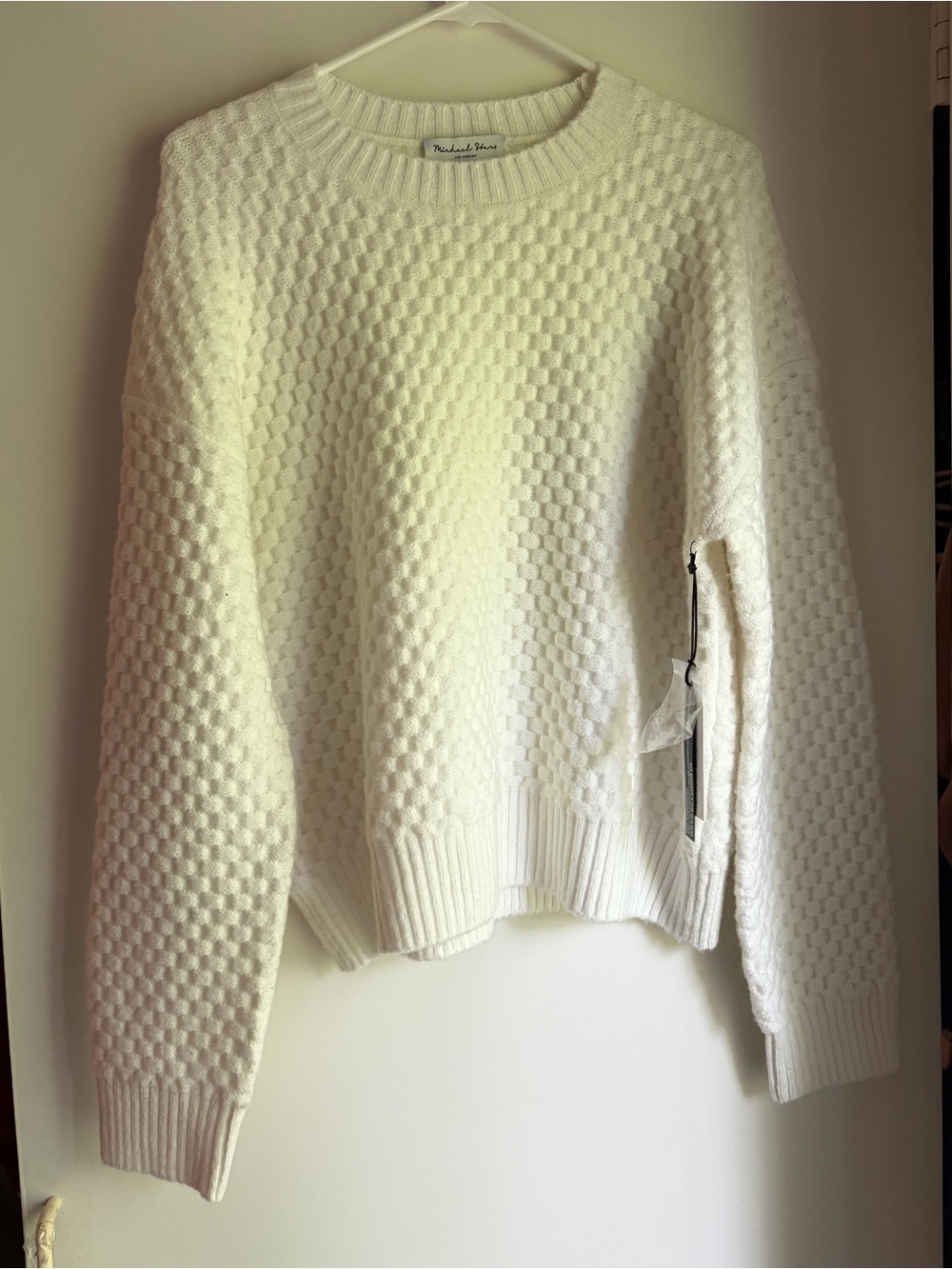 NWT Michael Stars Sophia Honeycomb Stitch Sweater Size M